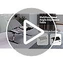 SAIJI Laptop Bed Tray Table | Adjustable Height & Angle Foldable Lap Desk