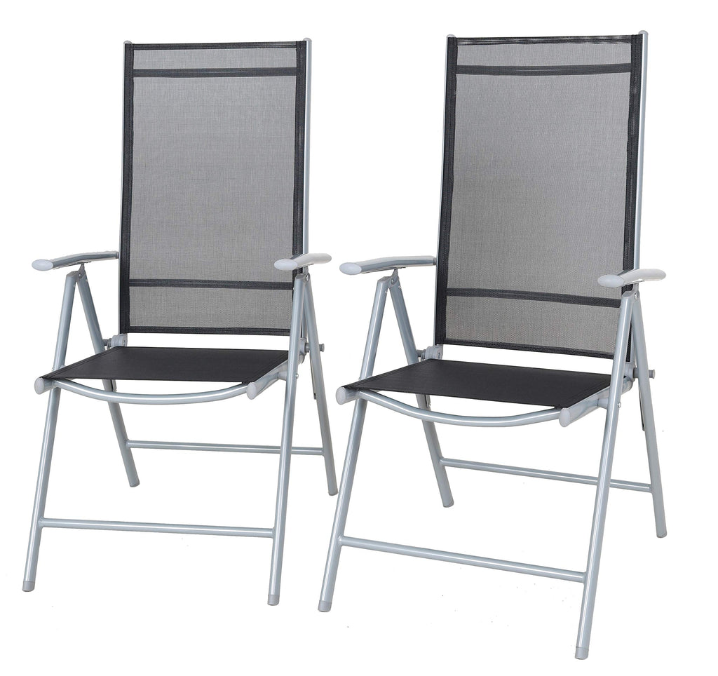 Chicreat Folding Camping Chairs | Set of 2 Adjustable Outdoor Seats