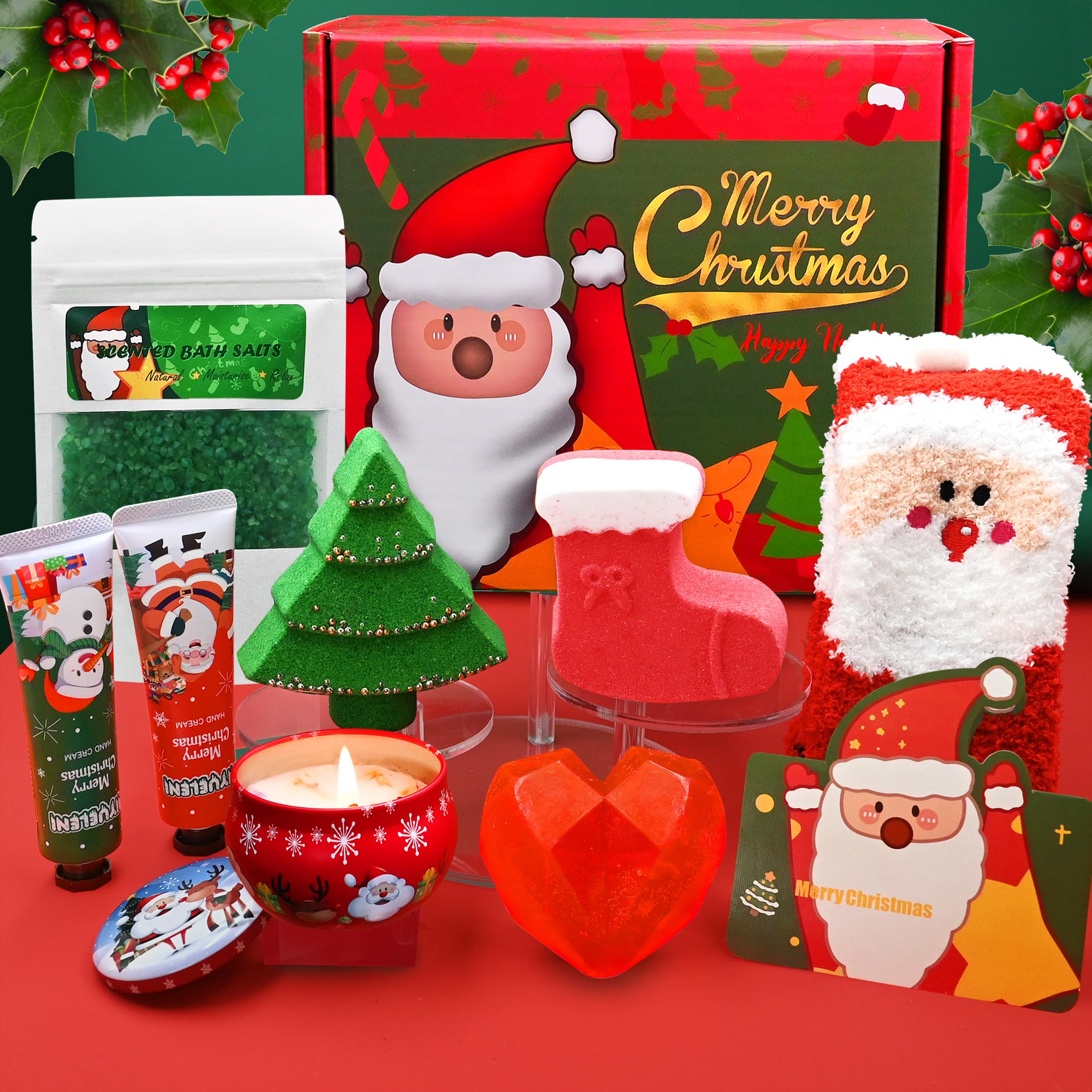 Jolof Store Lavender Spa Gift Set – 10pc Christmas Pamper Basket for Women