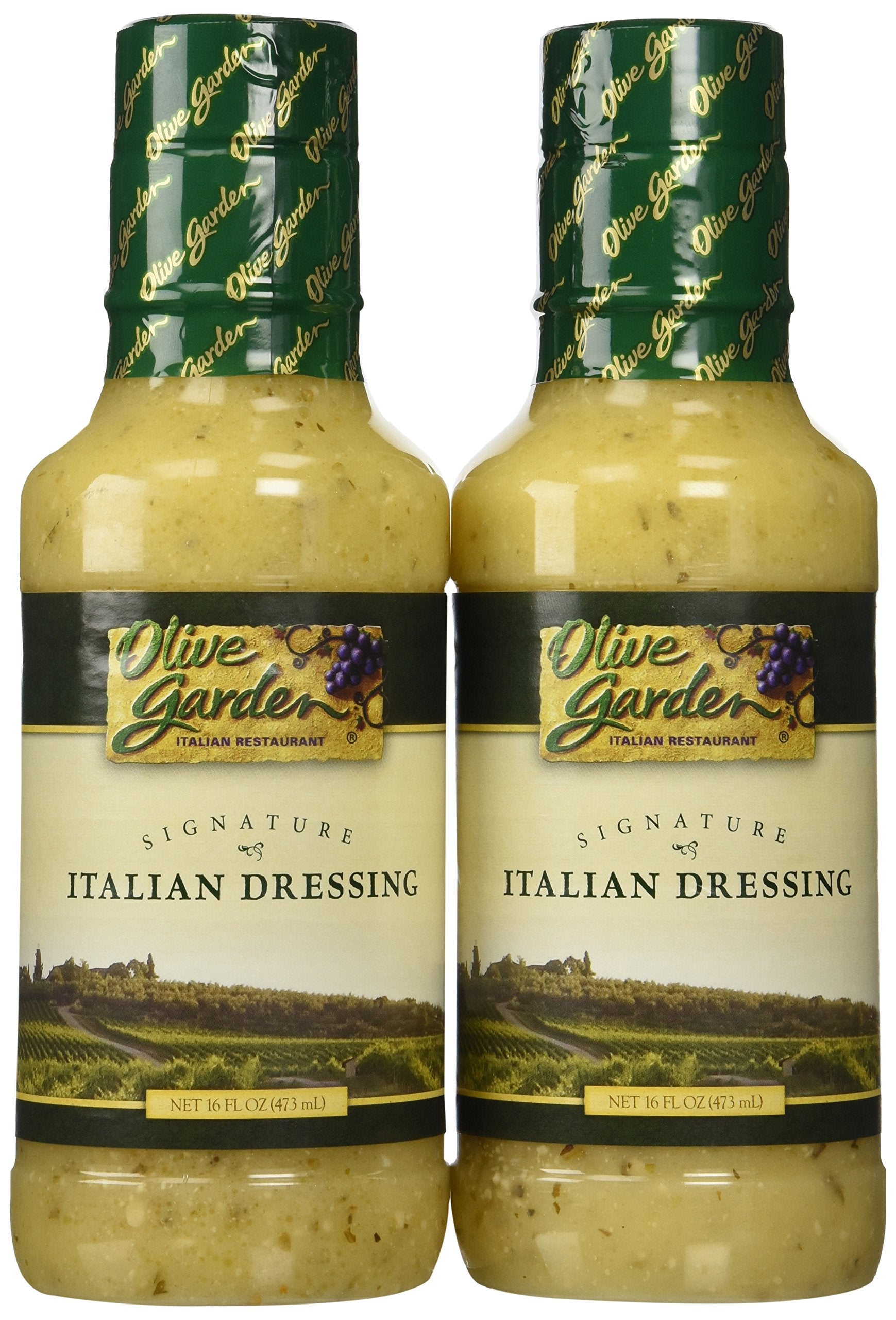 Olive Garden Signature Italian Dressing - 16 Oz Creamy Salad Dip (Pack of 2)