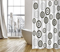 MSV Modern PVC Shower Curtain - Multi-Colour Lacquered - 180x200 cm