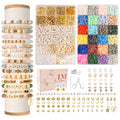Lynnmos 8000 Pcs Clay Beads Bracelet Making Kit | 24 Color Heishi Disc Set