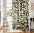 Ohocut Tropical Jungle Leaves Shower Curtain | Waterproof Boho Floral