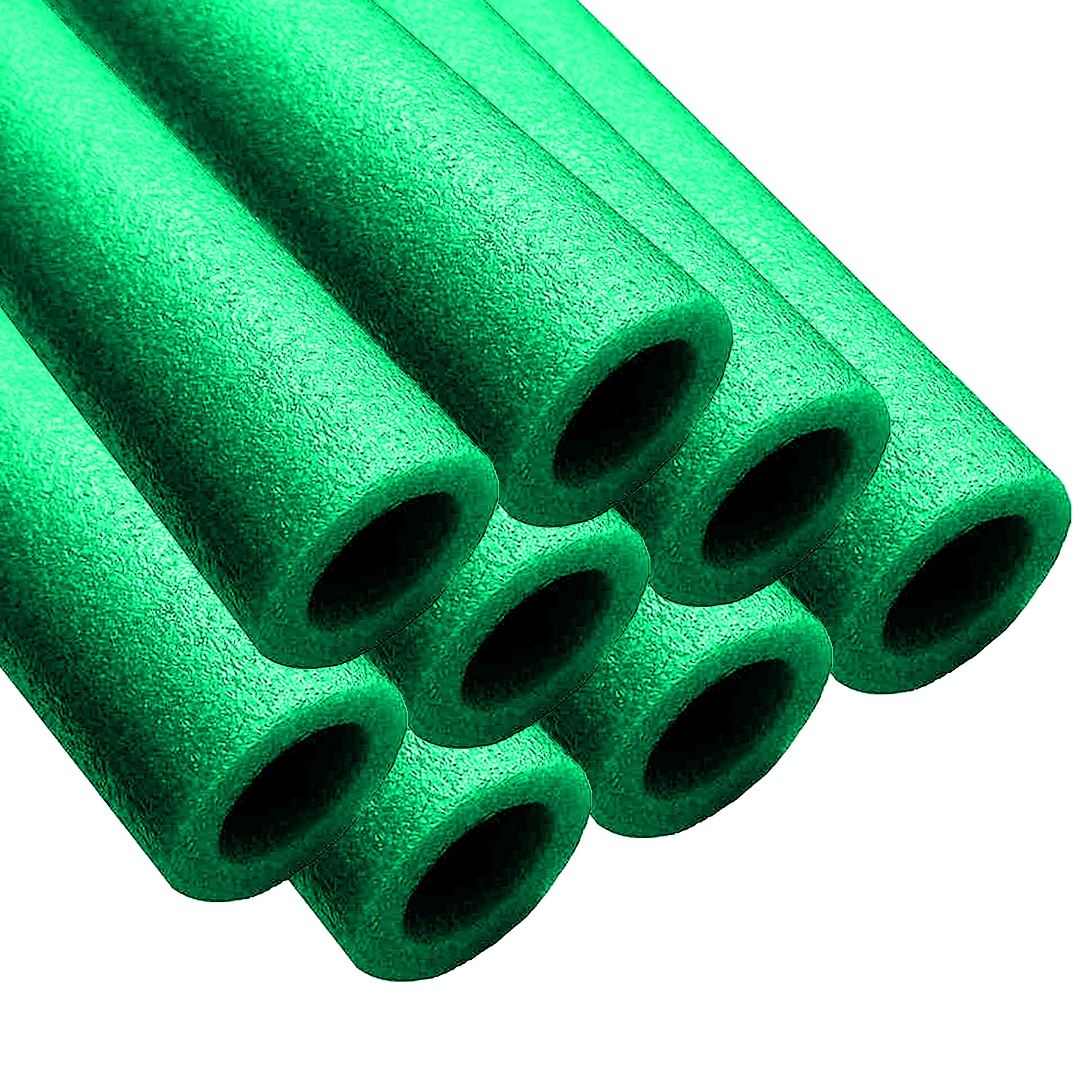 Clever Leon Trampoline Foam Pole Covers – 8 Pack Replacement Tubes, Green