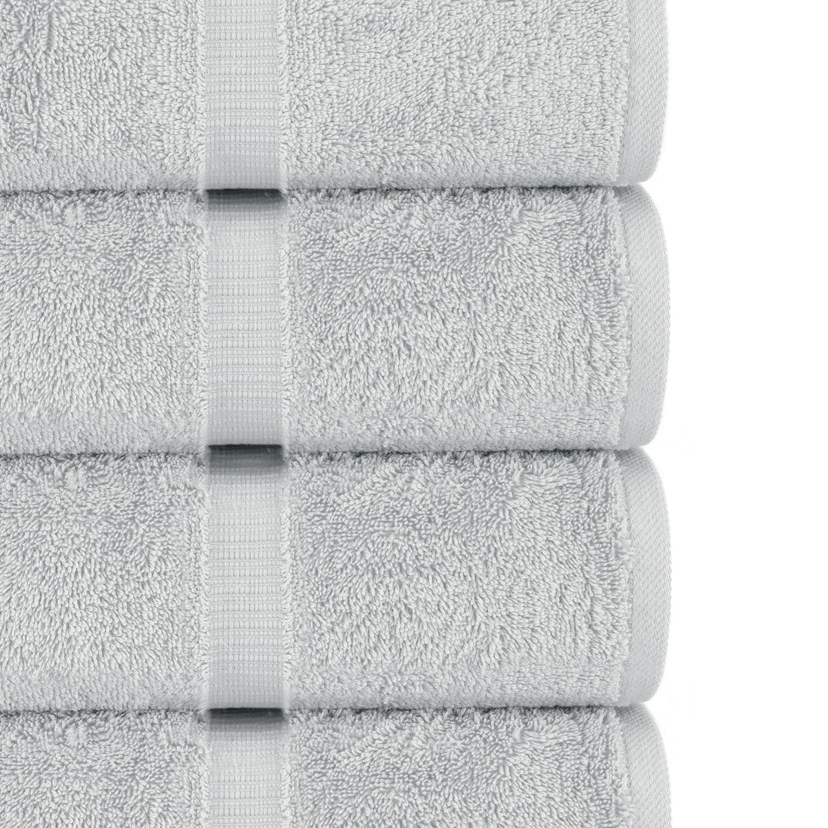 Chakir Turkish Linens |Hotel & Spa Quality 100% Cotton Premium Turkish Towels | Soft & Absorbent Silver Gray, 6-Piece Towel Sets - image 4