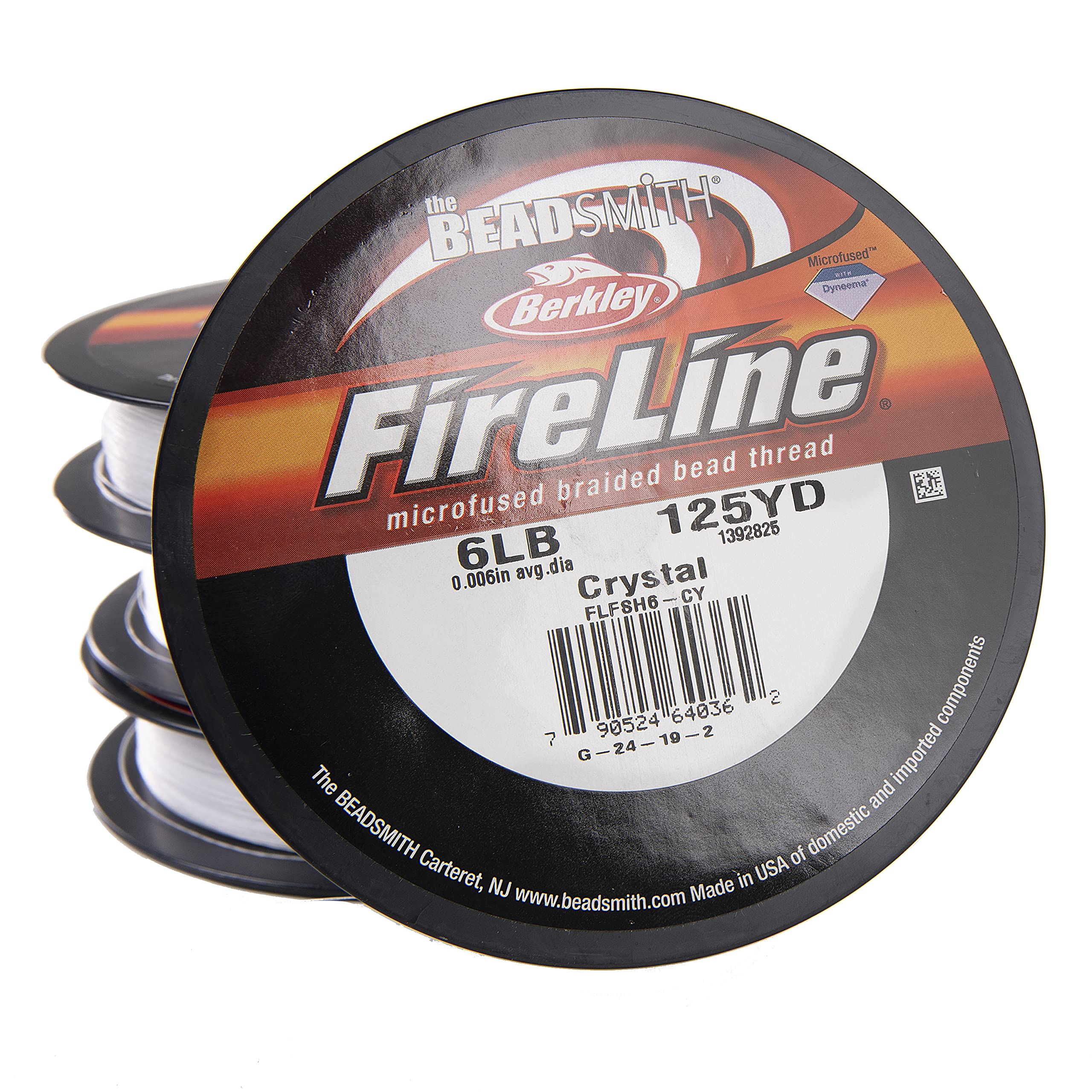 Beadsmith Fireline Braided Bead Thread – Crystal 6lb Test 125 Yard Spool