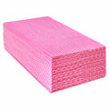 Reusable Foodservice Cleaning Towels | 50 Count Red Viscose