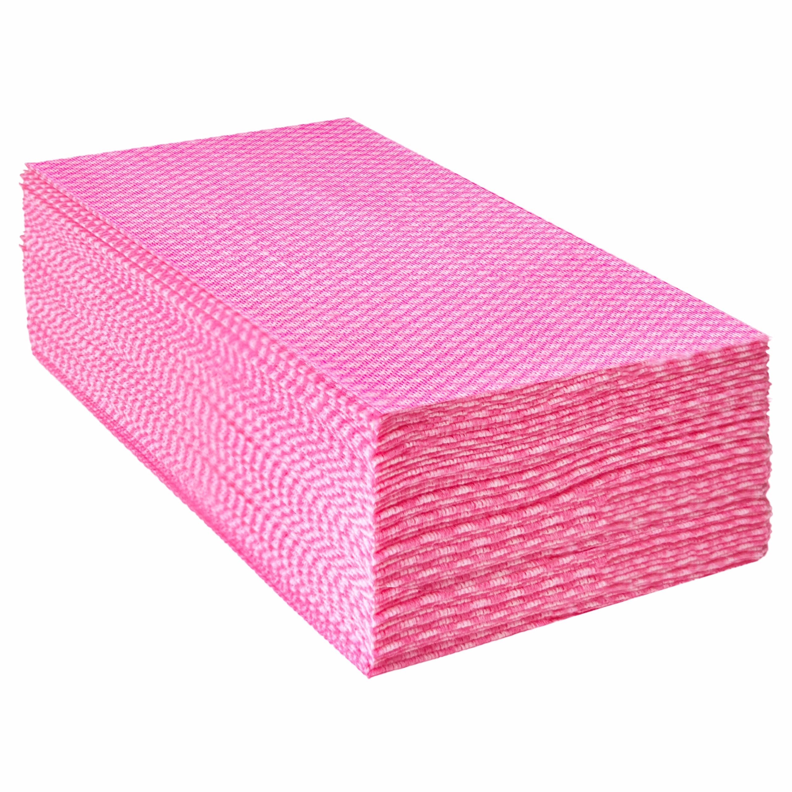 Reusable Foodservice Cleaning Towels | 50 Count Red Viscose