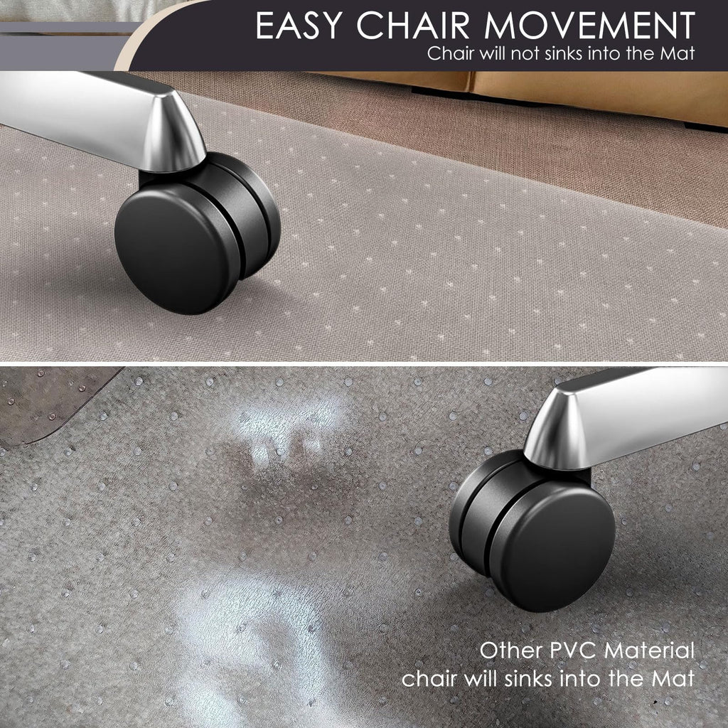 Kuyal Office Chair Mat for Carpet | 36" x 48" Clear Heavy Duty Floor Mat