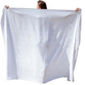 ADAMO XXL Beach Towel – 100% Cotton Terry Cloth Bath Towel, White