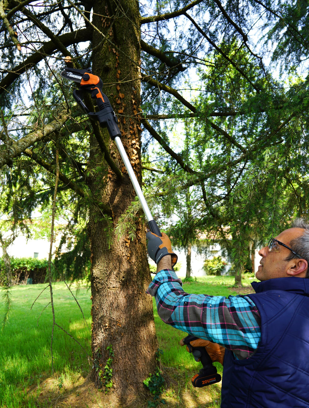 WORX WA4301 Extension Pole for WG324E Pruning Saw – 1.25m Reach
