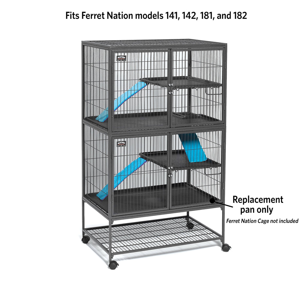 MidWest Homes Replacement Pan for Cat Cage, 34.5 x 22.5 Inch, Black