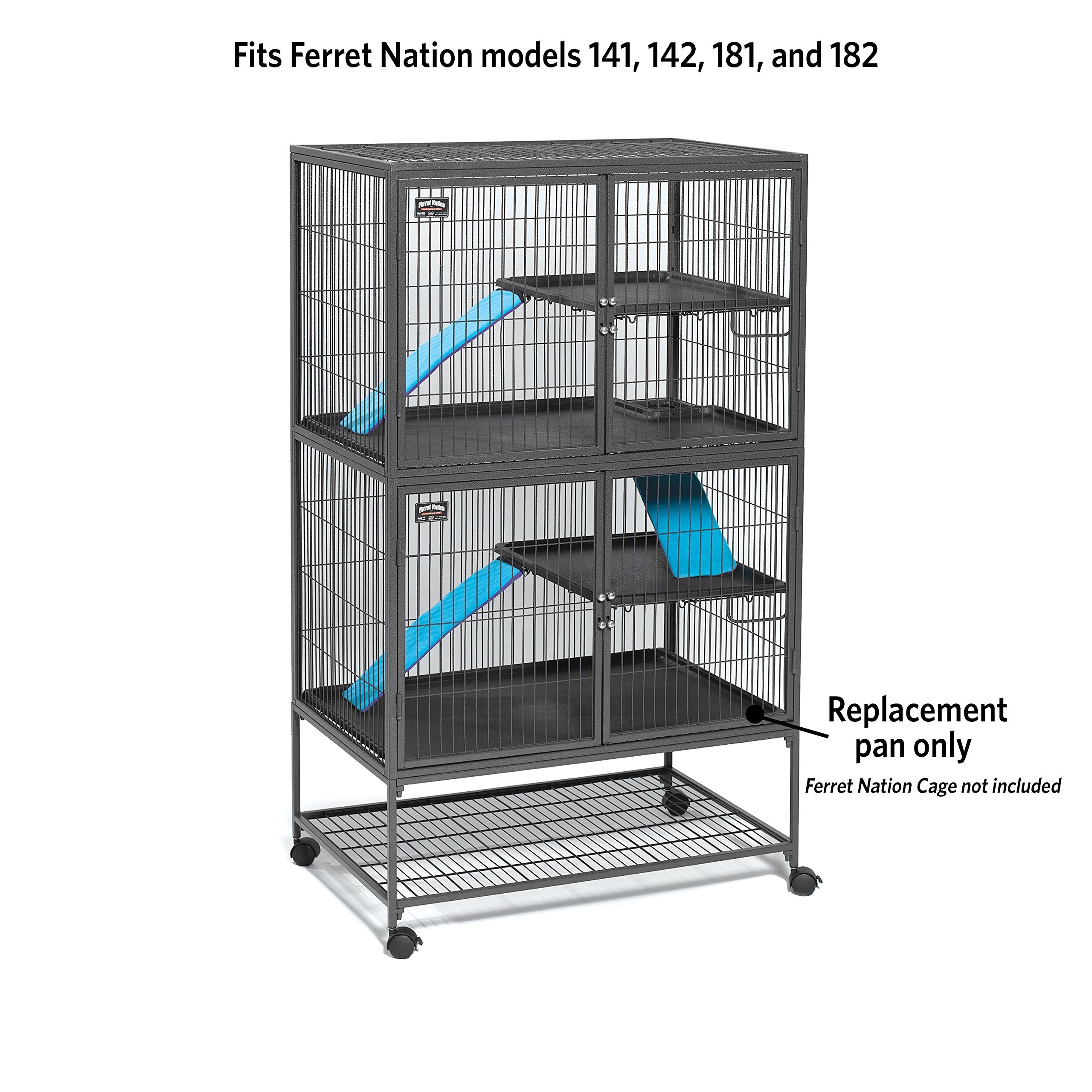 MidWest Homes Replacement Pan for Cat Cage, 34.5 x 22.5 Inch, Black