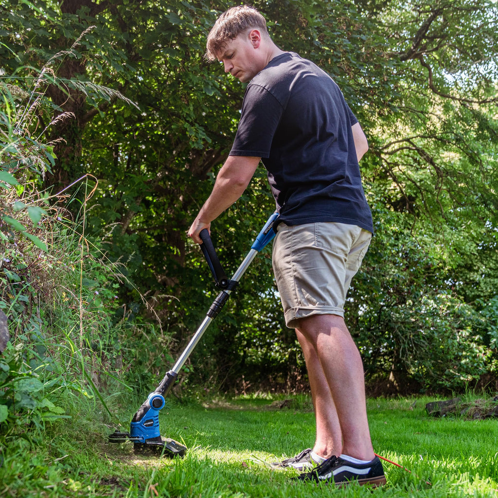 Hyundai 600W Electric Grass Trimmer & Lawn Edger – 30cm Cutting Width