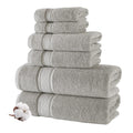 NOVA Luxury Linen Organic Turkish Towel Set - 6 Piece Mirage Grey
