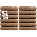 CityComfort 100% Cotton Face Towels | 550 GSM Soft Wash Cloths - 12 Pack