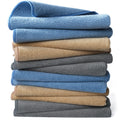 Polyte Professional Microfiber Cleaning Towels - 12 Pack, 40x40cm, Multi-Color