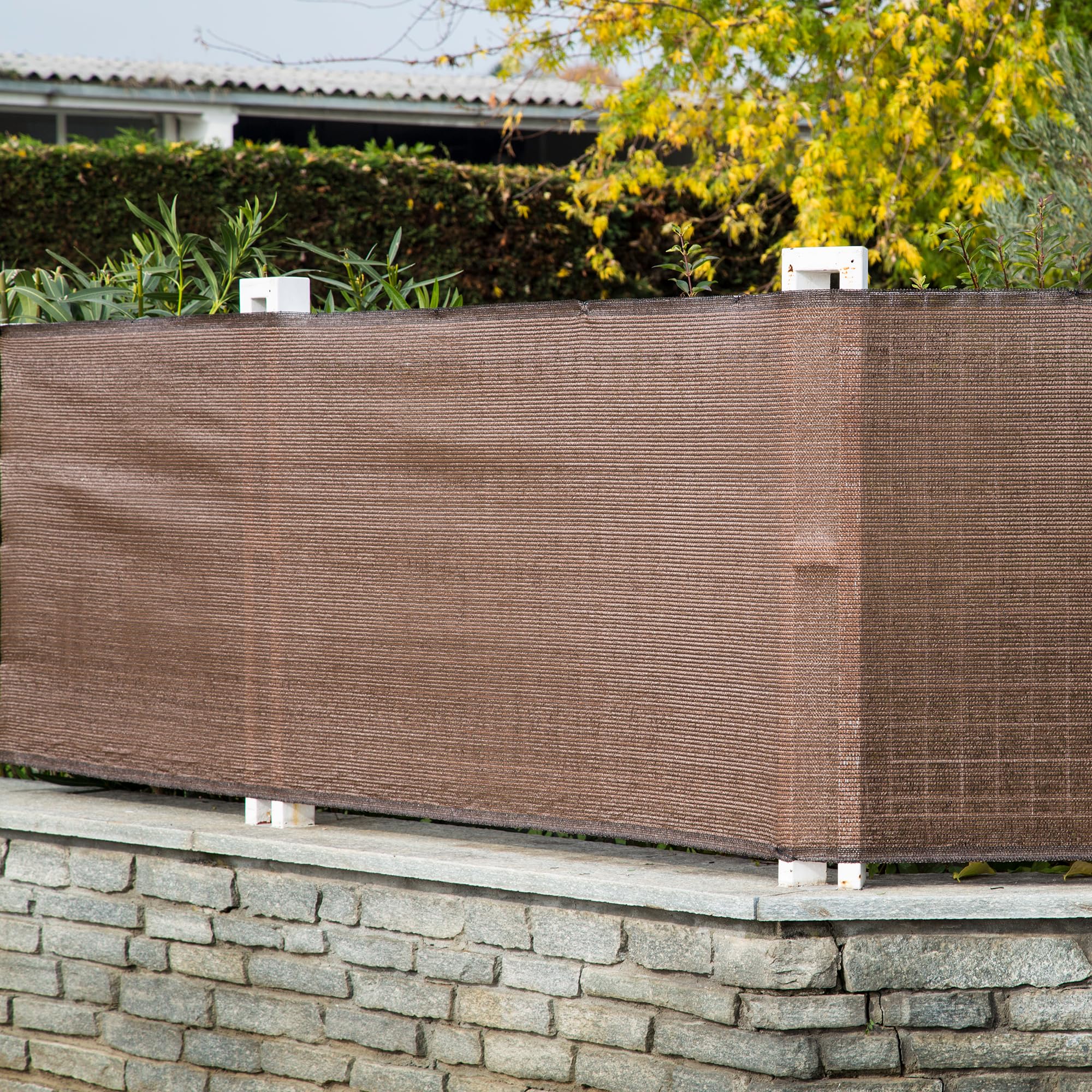 Tenax Brise Vue Opaque Sunny Corten – Écran de Privacité UV 2 x 10m