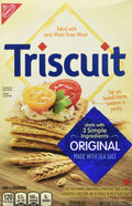 Triscuit Original Whole Grain Wheat Crackers with Sea Salt, 8.5oz (2 Pack)