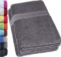 NatureMark Saunatuch 2er-Pack – 100% Baumwolle 80x200 cm Anthrazit
