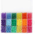 Kurtzy 2300pc Rainbow Pony Beads Kit – 6mm Plastic Beads for Jewellery