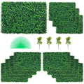 VEVOR Artificial Boxwood Hedge Wall Panels - 24x16 UV Grass Backdrop, 12 Pack