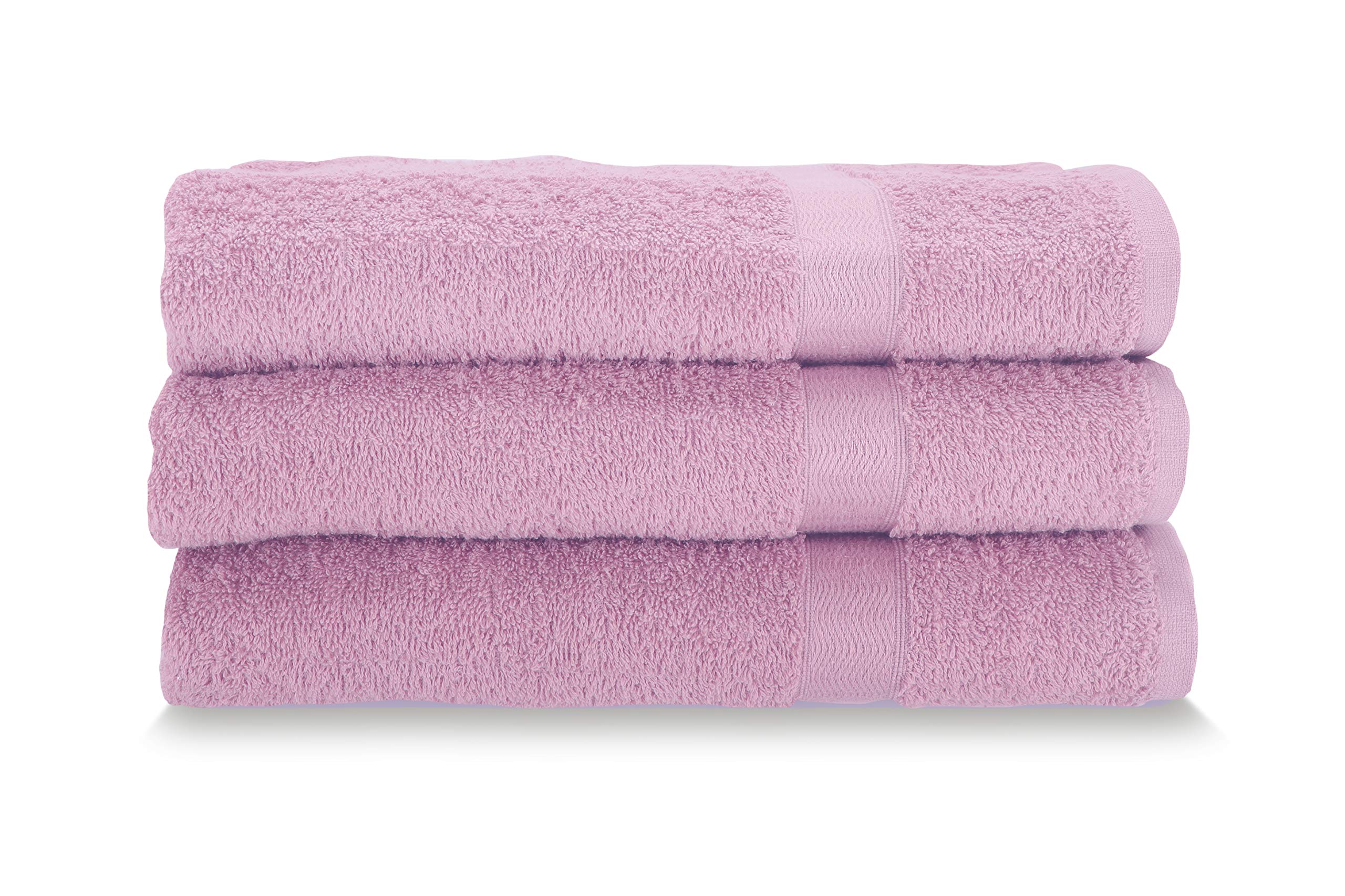 Gabel Pure Cotton Face Towels – Set of 3 Cyclamen Terry Cloth 60x100cm