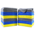 Polyte Premium Microfibre Cleaning Towels | 36 Pack | 40x40cm | Lint-Free