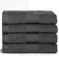 Ample Decor 100% Cotton Washcloths Set of 4 | Grey Face Towels