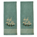SKL Home Christmas Deck The Halls Hand Towel Set, Green 2-Pack