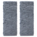 SKL Home CloudSoft Cotton Hand Towel Set | 2-Piece 600 GSM Smoke Blue