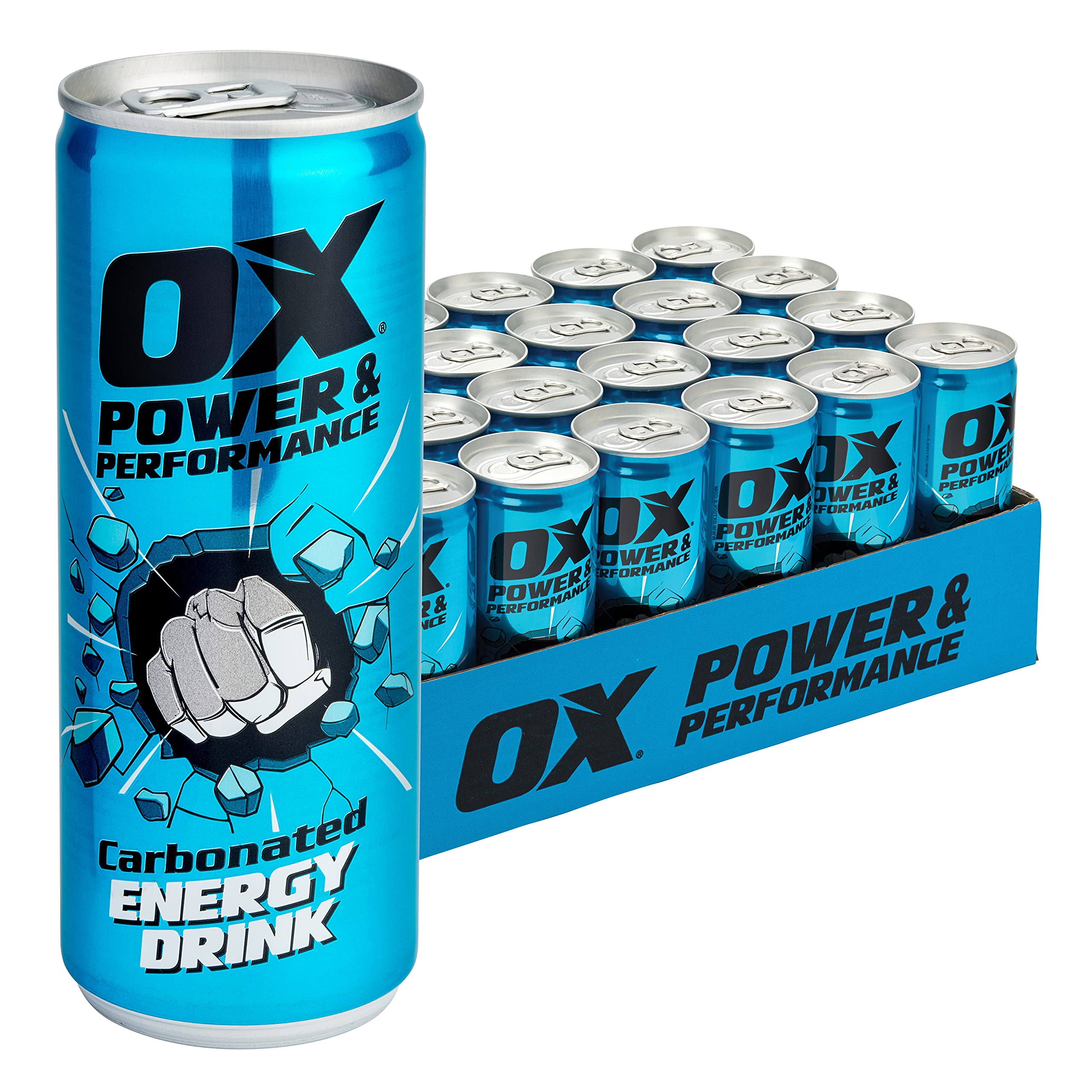OX Tools Energy Drink with Taurine and Caffeine – 24 x 250ml Bulk