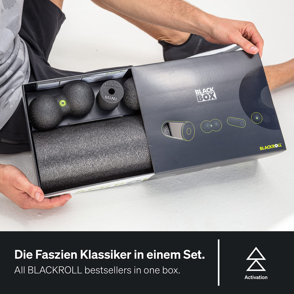BLACKROLL Foam Roller Set – Black Myofascial Release & Recovery Kit