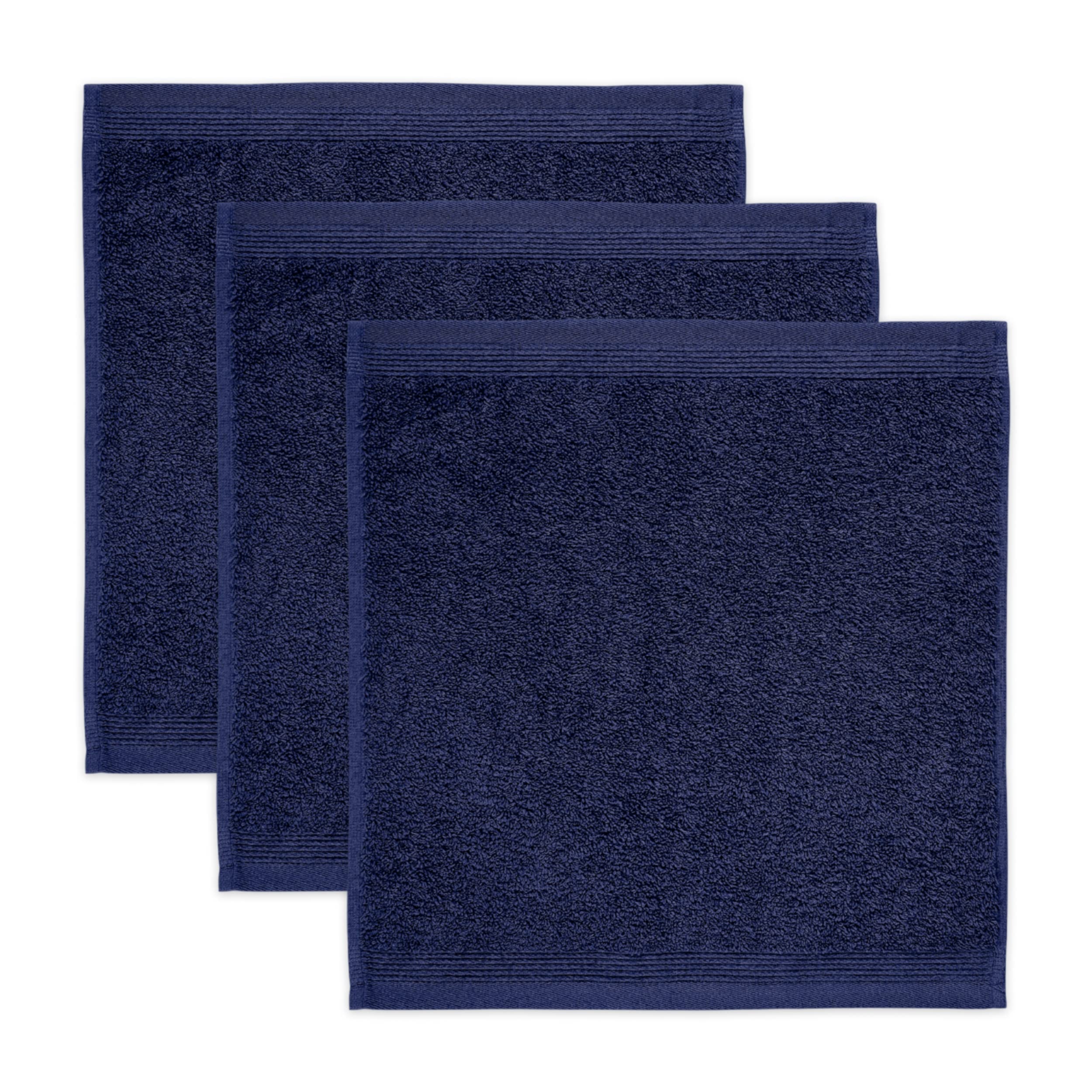Möve Superwuschel Seiftuch 3er-Set – 100% Baumwolle, Deep Sea, 30x30 cm