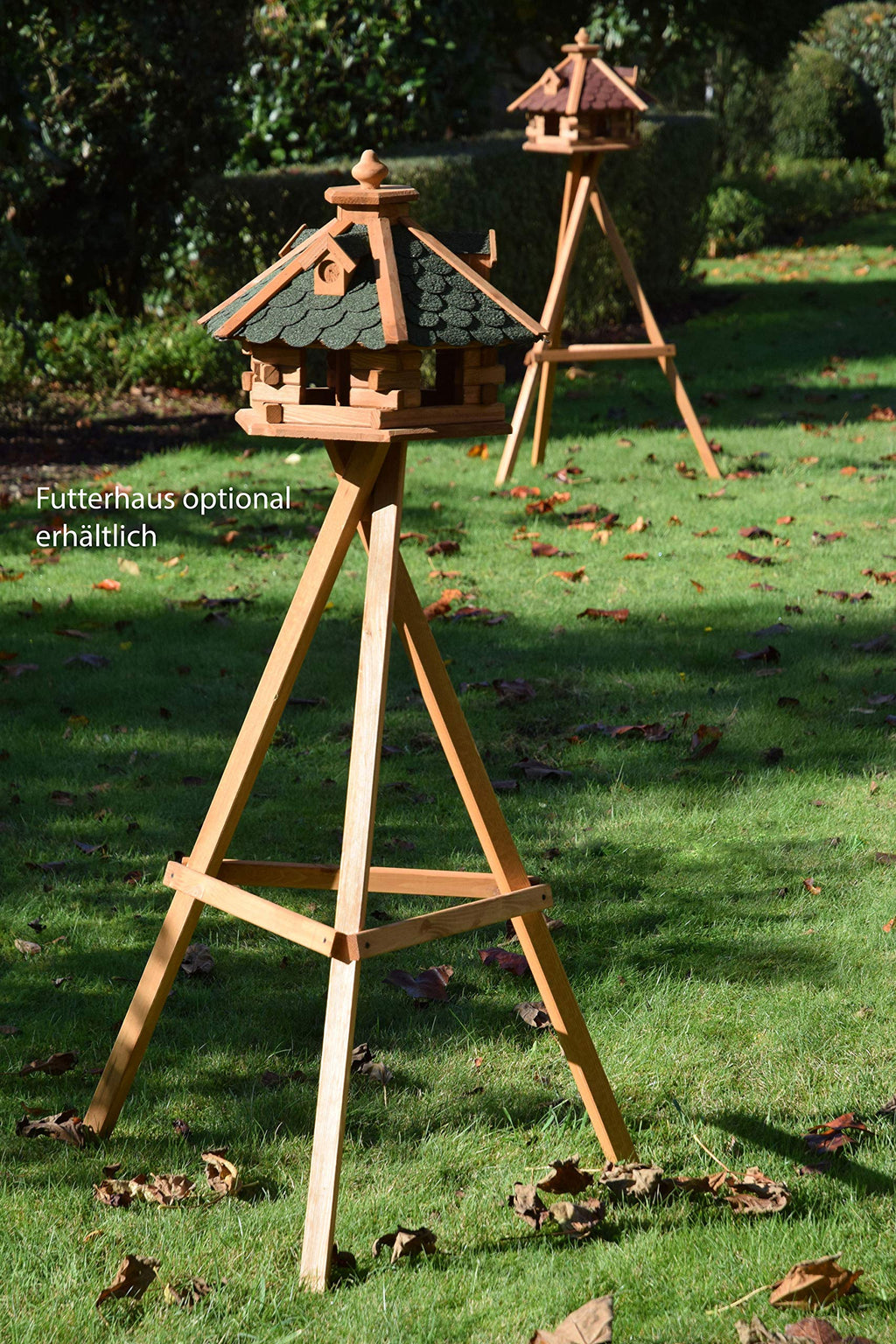 dobar Heavy Duty Pine Bird House Stand – Weatherproof Wooden Base