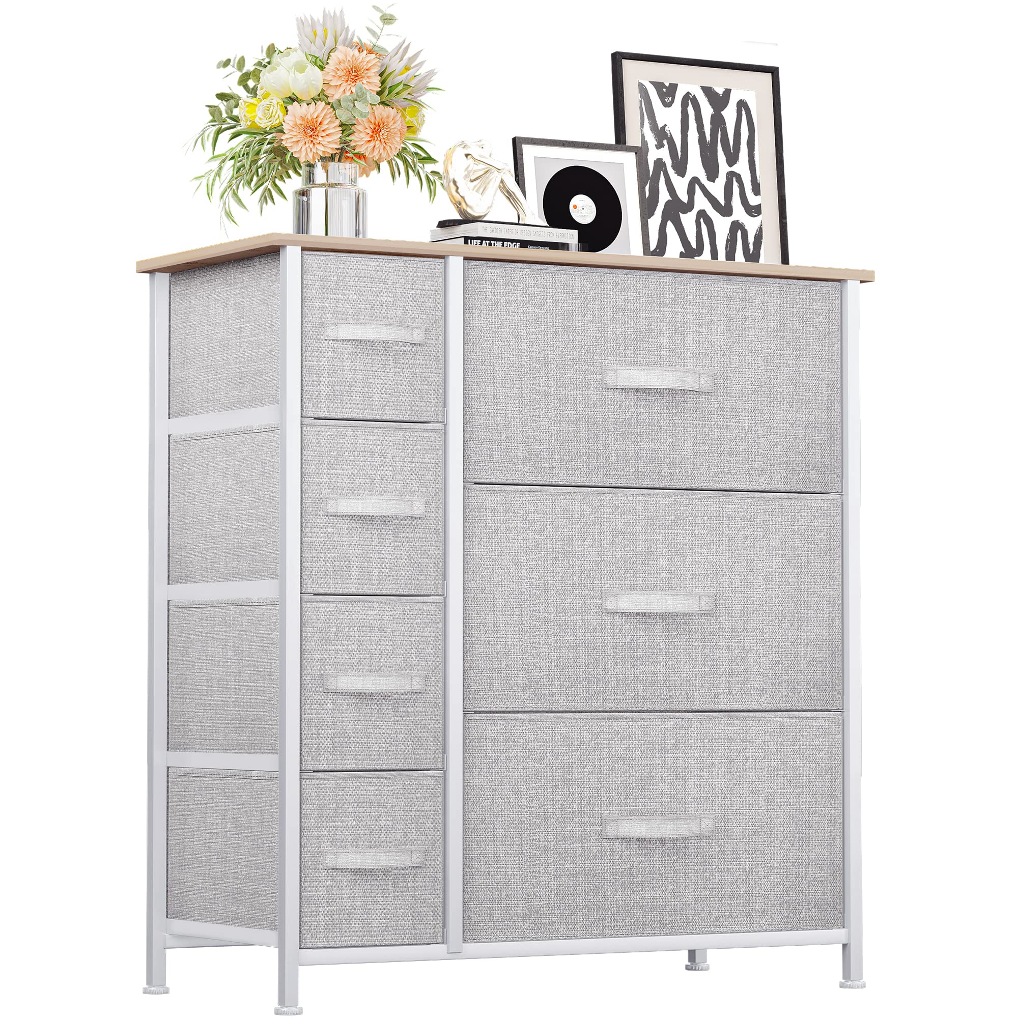 YITAHOME 7-Drawer Fabric Dresser | Sturdy Steel Frame Storage Chest