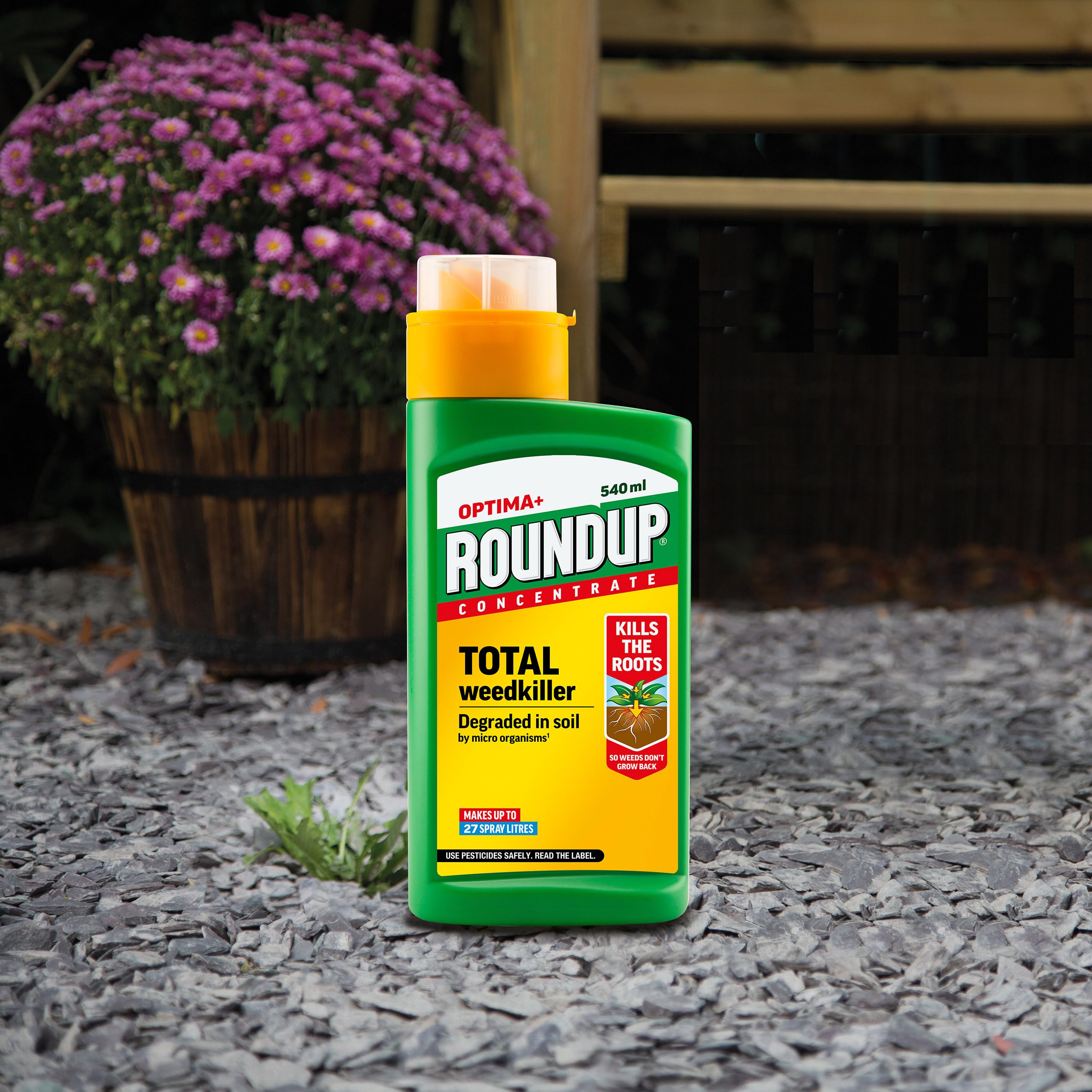 Roundup Optima+ Total Weedkiller Concentrate - 540ml Root Killer