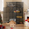 YITAHOME 4-Tier Large Cat Cage | Metal Wire Indoor Catio with Hammock