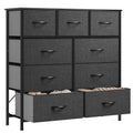 YITAHOME 9-Drawer Fabric Dresser | Modern Storage Chest with Wood Top