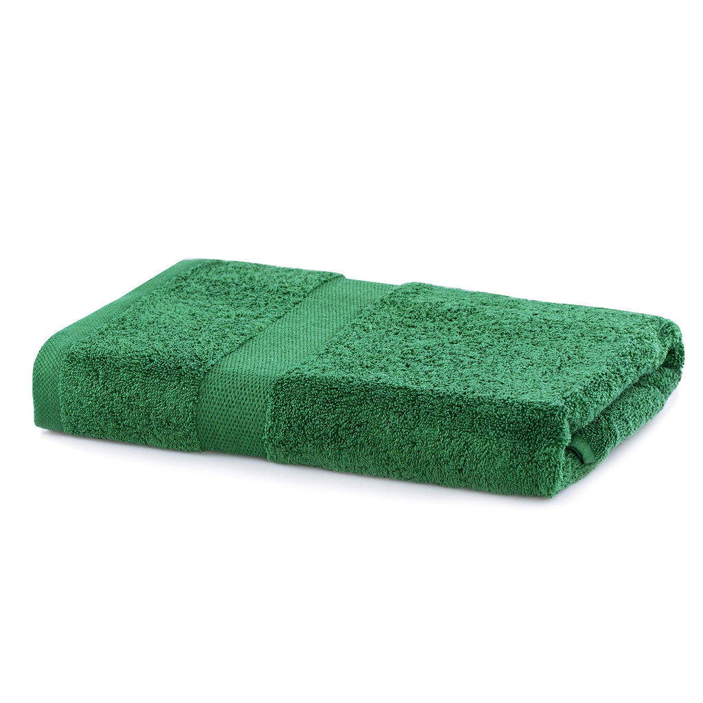 DecoKing Bath Towel 70 x 140 cm Cotton Quality 525 g/m² Green Absorbent Marina - image 1