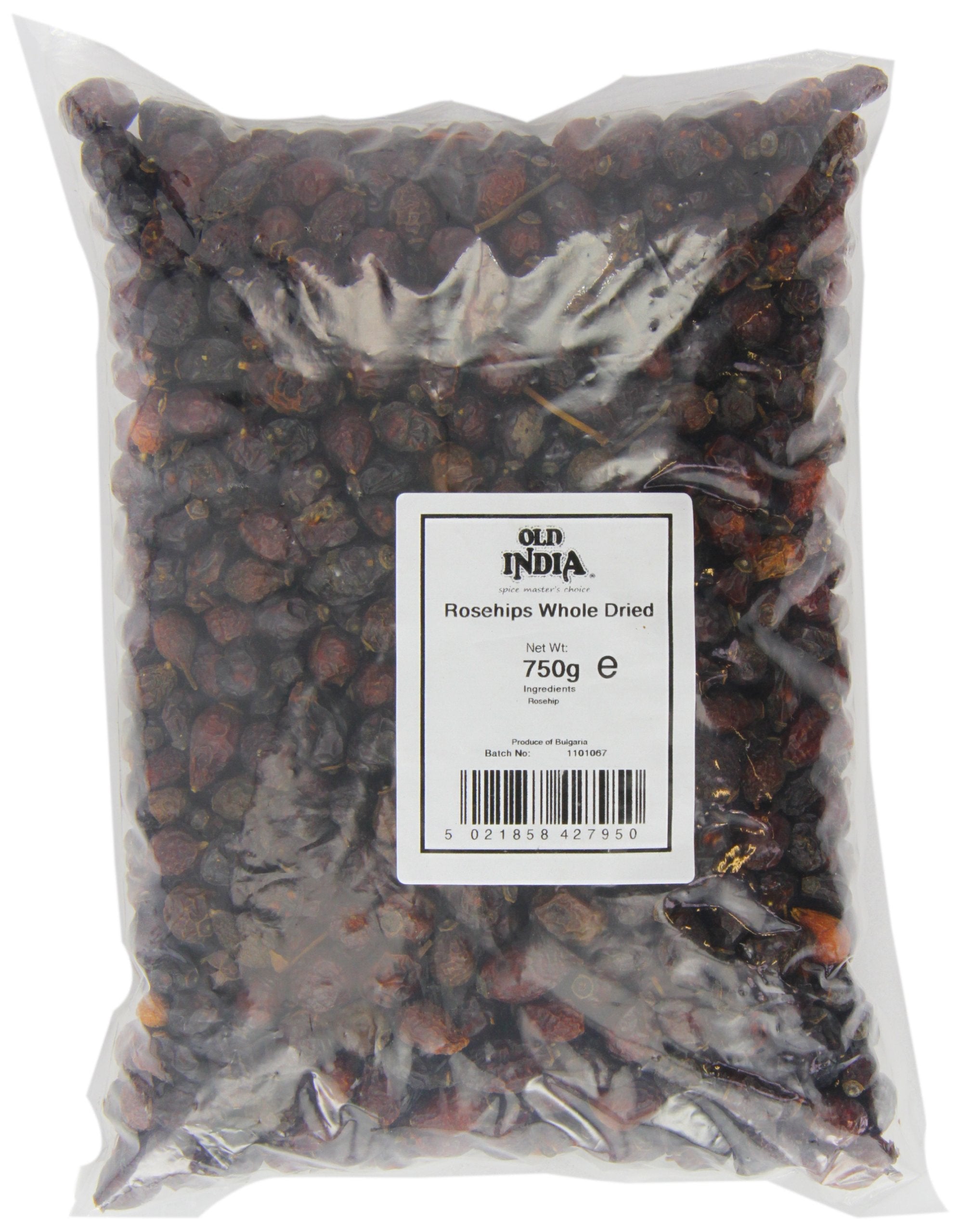 Old India Whole Dried Rosehips – 750g Bulk Herbal Tea & Botanicals