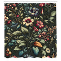 Abakuhaus Floral Shower Curtain | Waterproof Fabric Jungle Decor | 175x200cm