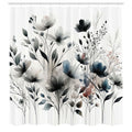 Abakuhaus Floral Shower Curtain | Waterproof Turkish Fabric | 175 x 200 cm