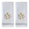 SKL Home HandTowelSet, Cotton, White, 16x25