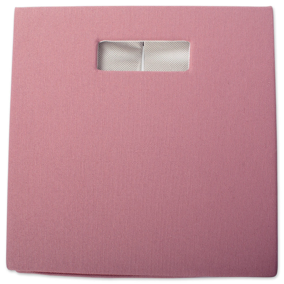 DII Hard Sided Collapsible Fabric Storage Container for Nursery, Offices, & Home Organization, 13x13x13" - Solid Rose