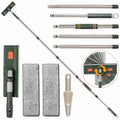 Suitteng Window Squeegee Cleaner | 230CM Telescopic Pole with Microfiber