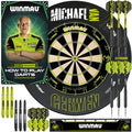 Winmau Michael van Gerwen MvG Dartboard Set with Surround and Darts