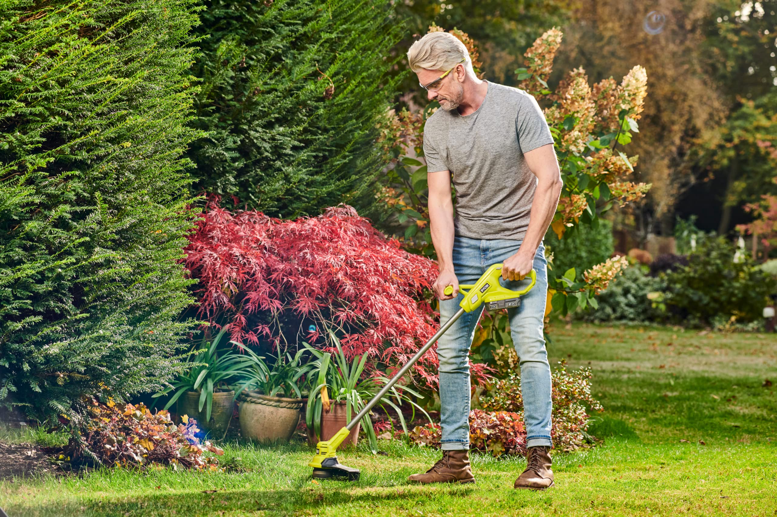 Ryobi 18V ONE+ Cordless Grass Trimmer – 23cm EasyEdge (Tool Only)