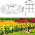 Jolof Store Decorative Garden Fence – 25 Pack Rustproof Metal Animal Barrier