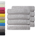 NatureMark 100% Cotton Hand Towel Set – 8 Pack, Silver Grey, 50x100cm